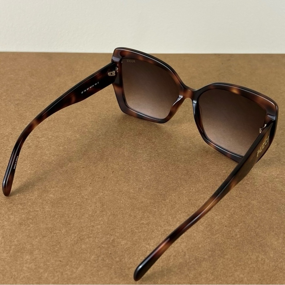 NEW EMILIO PUCCI TORTOISE BUTTERFLY SUNGLASSES - Picture 6 of 9